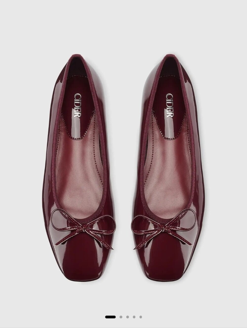 Cider Women's Burgundy Ballet Flats